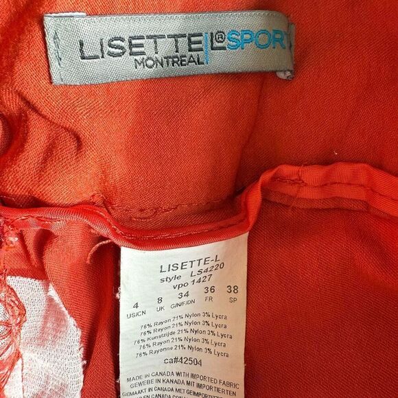 Lisette L Sport Women’s Pull On Stretch Slim Bermuda Gold Shorts - Picture 3 of 9